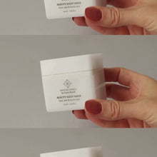 Indlæs og afspil video i gallerivisning BEAUTY SLEEP MASK – FACE, EYE & NECK CURE (50ML)